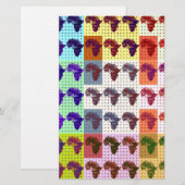 アフリカ 便箋 (正面/裏面)