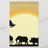 アフリカ 便箋 (正面)