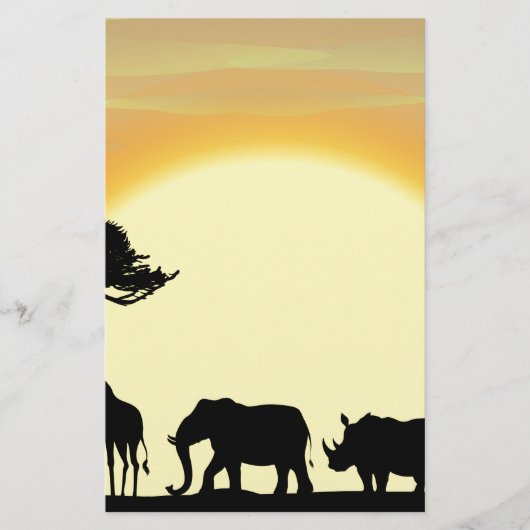 アフリカ 便箋 (正面)