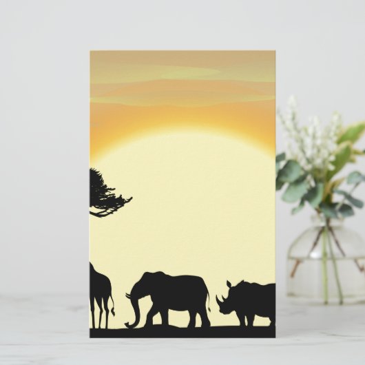 アフリカ 便箋 (スタンド正面)