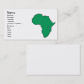 アフリカ 名刺 (正面/裏面)
