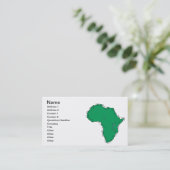 アフリカ 名刺 (スタンド正面)