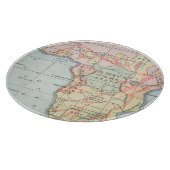 アフリカ: 地図1894年 カッティングボード (角)
