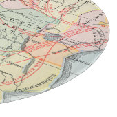 アフリカ: 地図1894年 カッティングボード (角)