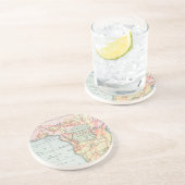 アフリカ: 地図1894年 コースター (側面)