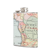 アフリカ: 地図1894年 フラスク (左)