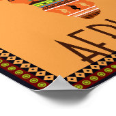 アフリカ – 地図 ポスター (角)