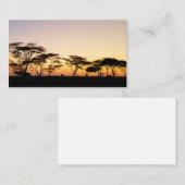 アフリカ – 日没 名刺 (正面/裏面)