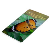 アフリカ（昆虫）オオカバマダラ、モナーク蝶インスピレーション引用文 マグネット (左側)