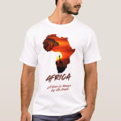 アフリカ - 木はその実によって知られる Tシャツ (正面)