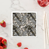 アフリカ、民族。 スタンダードカクテルナプキン (インサイチュ)