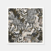 アフリカ、民族。 スタンダードカクテルナプキン (正面)