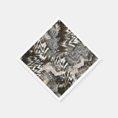 アフリカ、民族。 スタンダードカクテルナプキン (角)