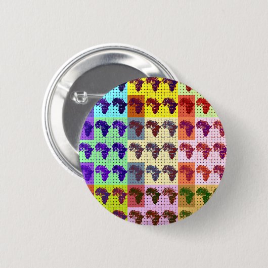 アフリカ 缶バッジ (正面&裏面)