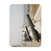 アフリカ、西アフリカ、ガーナ、エルミナ。キヤノングルド マグネット (縦)