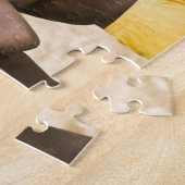 アフリカ、西アフリカ、ガーナ、エンディ。クローズアップショット ジグソーパズル (側面)