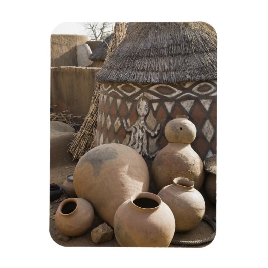 アフリカ、西アフリカ、ガーナ、シリグ。手作りの マグネット (縦)