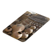 アフリカ、西アフリカ、ガーナ、シリグ。手作りの マグネット (左側)