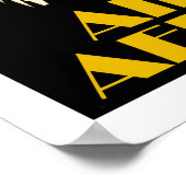 アフリカ、部族のグリーティング飛行機、ヴィンテージ旅行 ポスター (角)