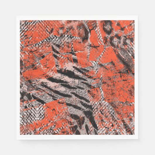 アフリカ、部族。 スタンダードランチョンナプキン (正面)