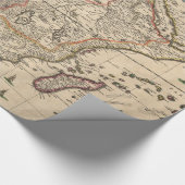 アフリカ(1689年)のヴィンテージの地図 ラッピングペーパー (角)