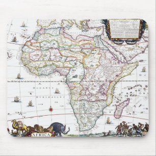 アフリカ 1696年の地図 マウスパッド