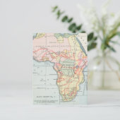 アフリカ：1894年の地図 ポストカード (スタンド正面)