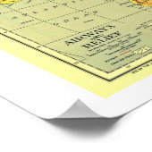 「アフリカ：1935年詳細地図… ポスター (角)