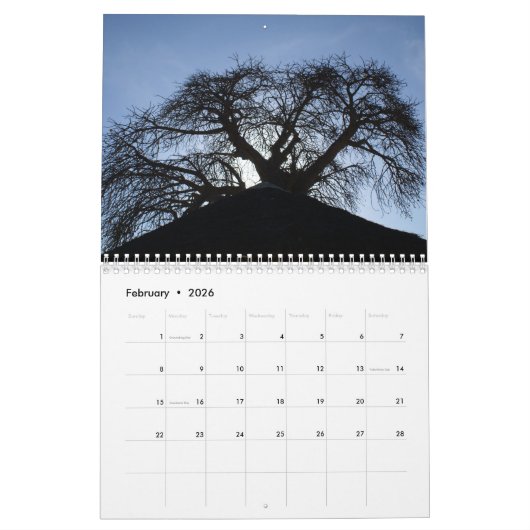 アフリカ， 2021 カレンダー (2月 2026)