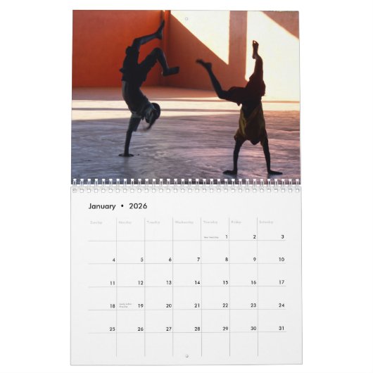 アフリカ， 2021 カレンダー (1月 2026)