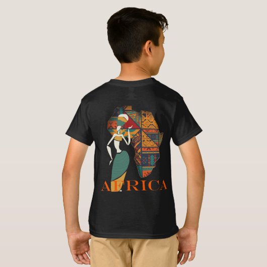 アフリカ Tシャツ (裏面フル)