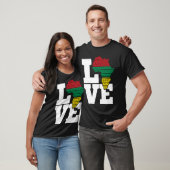 アフリカLOVEアフリカのケンテ黒い歴史月男の子 Tシャツ (ユニセックス)