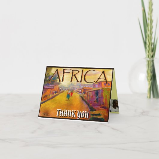 アフリカMOJISOLA GBADAMOSI OKUBULE著 サンキューカード (正面)