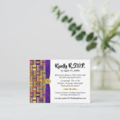 アフリカRSVPケンテK45数々のカラー エンクロージャーカード (スタンド正面)