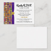 アフリカRSVPケンテK45数々のカラー エンクロージャーカード (正面/裏面)