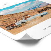 アフリカSavannah草の車の山の生活ポスター ポスター (角)