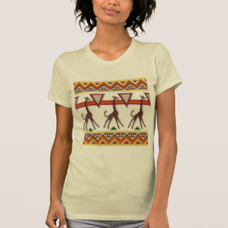 アフリカTシャツのキリン Tシャツ