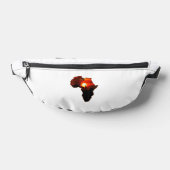 アフリカTシャツ南アフリカ太陽の地図 ファニーパック (レイダウン)