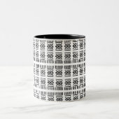 アフリカTic Tac Toe-Coffee Mug ツートーンマグカップ (中央)