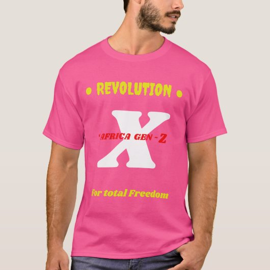 「アフリカZ世代」 Tシャツ (正面)