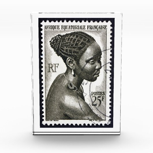 アフリク美術フランスの旅行フランカイズ「切手 フォトブロック (正面)