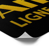 アフリケ航空ヴィンテージ旅行アートポスター ポスター (角)