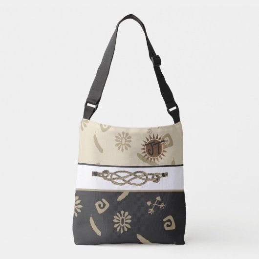 アフリコンテンポラリーカスタイルトートバッグ クロスボディバッグ (正面)