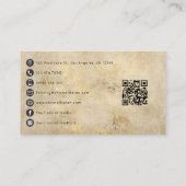 アフリスタイリッシュカ系アメリカ人クラフトクイーンブランディング 名刺 (裏面)