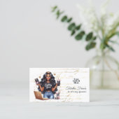 アフリスタイリッシュカ系アメリカ人クラフトクイーンブランディング 名刺 (スタンド正面)