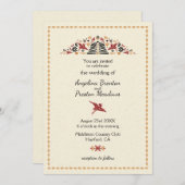 アフリモダンカデザイン結婚ズ 招待状 (正面/裏面)