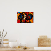 アフリモダンカ美術 ポスター (キッチン)