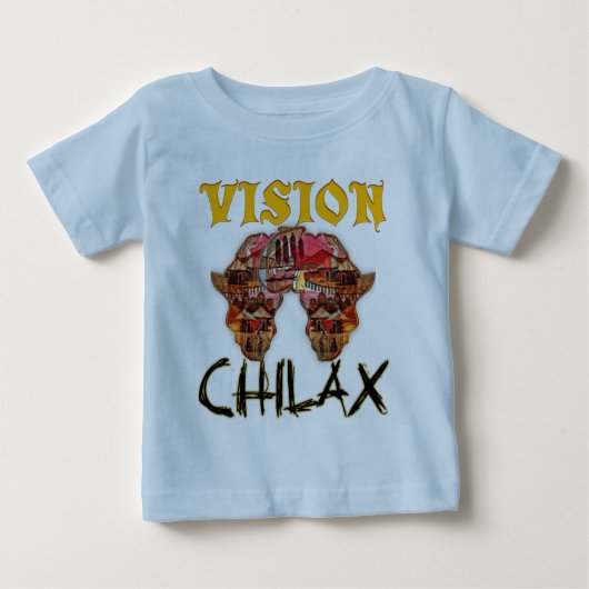 アフリリラックスカの素晴らしいデザイン ベビーTシャツ (正面)