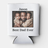 アフリ最高のカ系アメリカ人にパーソナライズされたパパ 缶クーラー (正面)