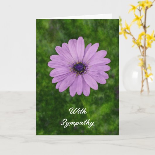 アフリ独身のカデイジーフラワーアートシンパカード カード (黄色い花)